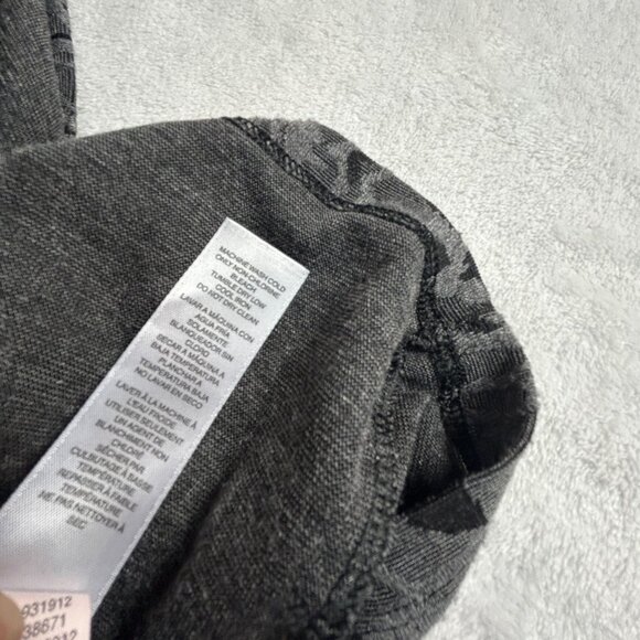 Chico's Womens Gray/Black Floral Print Cowl Neck Long Sleeve Top Size 3 Stretch - Picture 5 of 8